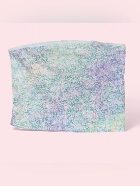 Wild Fabe Light Blue Floral Tub Top 95% Cotton Sarah Cameron Outer Banks Cute S